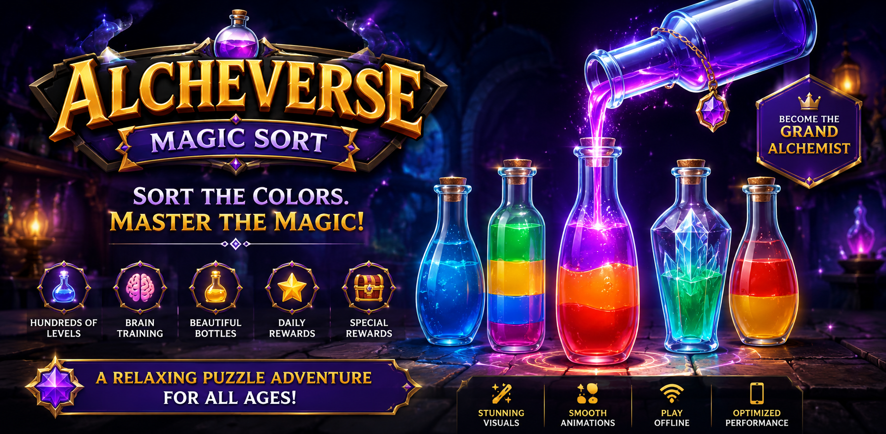 Alcheverse: Magic Sort — Fantasy Potion Puzzle